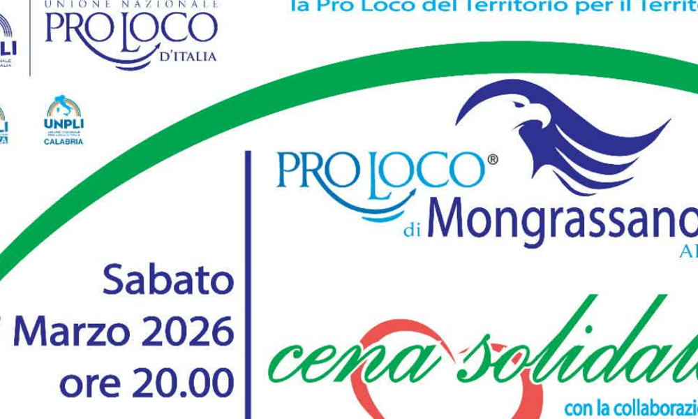 cena solidale mongrassano
